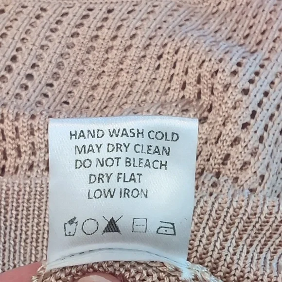 Revolve LPA Leo Off-Shoulder Open Knit Sweater Dusty Pink Small - Picture 6 of 8